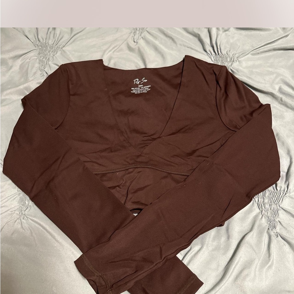 Riot Swim Chocolate Brown Crop Top